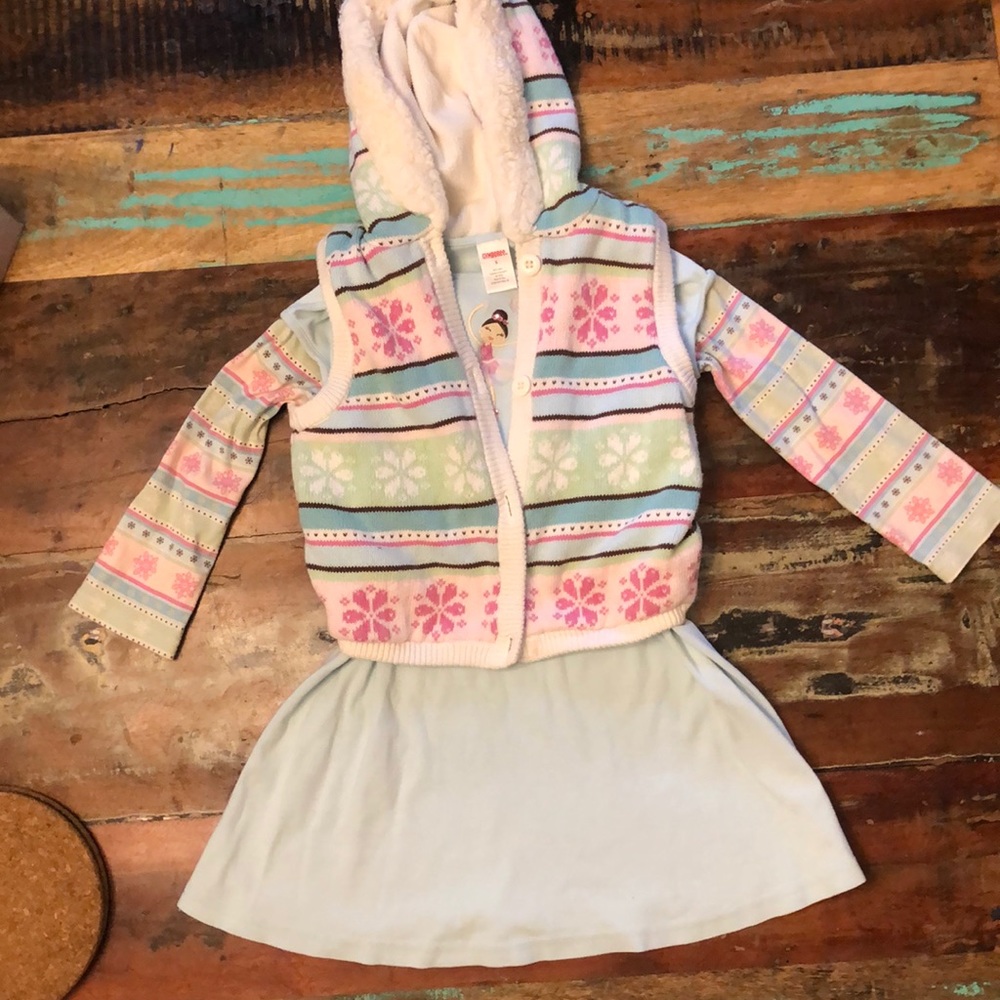 2 piece Gymboree dress and hooded vest